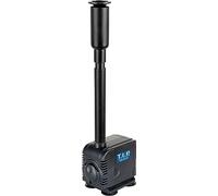 T.I.P. Pompe Fontaine WPZ 450 R - Pompe pour Aquarium et Bassin d'Intérieur | Débit réglable de 200 à 450 l/h, pompe compacte avec tube télescopique, buse à jet d'eau et pieds à ventouse stables.