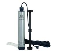 T.I.P. Pompe Pour Puits Profond Inox Économique et Puissante 5400 L/h hauteur refoulement 53 m diamètre 10 cm résiste au sable