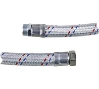 Tuyau flexible renforcé TIP - 60 cm, 2000 " IG/AG, inox, jusqu'à 10 bar, 30903