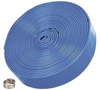 Tuyau de pression TIP - tuyau plat, 10 m, ø 32 mm, avec collier, pour jardin, Pool , fosse d'excavation, 31096