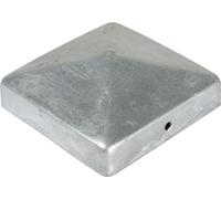 T&J Couverture de poteau métallique en forme de pyramide acier inoxydable 90 x 90 mm