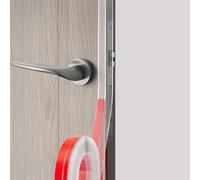 T Joint de porte transparent pour portes, coupe-vent, imperméable et isolation thermique sous les portes, autocollant puissant (5 cm x 6,7 m)