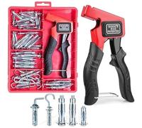 T.K.Excellent Trousse d'outils de réglage en métal d'ancrage mural creux avec boulon Molly, pinces de montage robustes pour prises murales à cavité métallique，63 Pièces