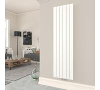 T&K Radiateur Eau Chaude 1600x462 mm Blanc Plat Vertical Design Simple Couche Montage Mural Salle de Bain Radiateur