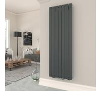T&K Radiateur Eau Chaude 1600x539 mm Anthracite Plat Vertical Design Simple Couche Montage Mural Salle de Bain Radiateur