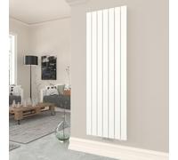 T&K Radiateur Eau Chaude 1600x539 mm Blanc Plat Vertical Design Simple Couche Montage Mural Salle de Bain Radiateur