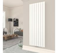T&K Radiateur Eau Chaude 1600x616 mm Blanc Plat Vertical Design Simple Couche Montage Mural Salle de Bain Radiateur