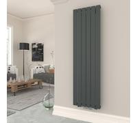 T&K Radiateur Eau Chaude 1800x462 mm Anthracite Plat Vertical Design Simple Couche Montage Mural Salle de Bain Radiateur