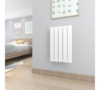 T&K Radiateur Eau Chaude 630x385 mm Blanc Plat Simple Horizontal Design Couche Montage Mural Salle de Bain Radiateur