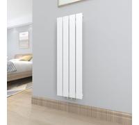 T&K Radiateur Eau Chaude 930x308 mm Blanc Plat Simple Horizontal Design Couche Montage Mural Salle de Bain Radiateur