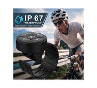T?l?commande intelligente Bluetooth pour voiture avec sangle, contr?leur de t?l?phone sans fil ?tanche IP67 pour v?lo moto