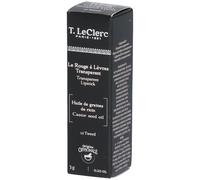T.LeClerc Rouge à lèvres transparent Vegan N°12 Tweed 3 g