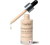 T. LeClerc Sérum Teinté Anti-Âge 30ml - N°1 Ivoire - Fond de Teint Léger à l'Acide Hyaluronique - Effet Seconde Peau Lumineux