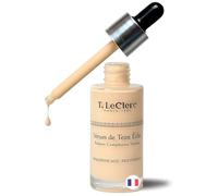 T. LeClerc Sérum Teinté Éclat Anti-Âge 30 ml - N°2 Amand - Fluide à l’Acide Hyaluronique - Double action - fond de teint léger + anti âge - Effet Seconde Peau - Teint Lumineux & Unifié