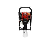 T-Mech Enfonce Pieux pour Panneaux, Poteaux et Piquets de Clôture, Pilon à Poteau Moteur Essence à 4 Temps de 1.0KW - 37.7CC, Accessoire de 120mm