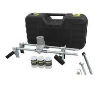 T-Mech Mortaiseuse Portative pour Serrures de Portes en Bois avec 6 Fraises à Bois au Carbure de 19mm, 22mm, 25mm