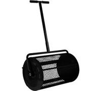 MonsterShop Rouleau épandeur à compost T-Mech 80 L Noir – Manche extensible 62–67 cm, gants inclus