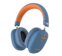 T’NB Casque sans Fil Circum-aural, Confortable et Englobant, avec Connexion Bluetooth, Son Stéréo avec Micro Intégré, Autonomie Jusqu’à 50 Heures - Bleu et Orange