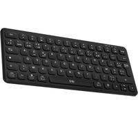 T¿Nb - Clavier Sans Fil Français Azerty, Connexion Bluetooth, Conception Ultra Fine, Batterie Rechargeable, Contrôle Multimédia Intuitif, Compatible Windows Et Macos ¿ Noir