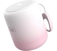 T`Nb Enceinte Color - Enceinte Sans Fil Portable, Connexion Bluetooth 8 Heures, Petite Enceinte De Douche Waterproof Ipx4, Format Mini Tendance Et Colorée \U2013 Dégradé Blanc Et Rose