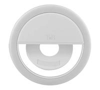 T’NB Influence Selfie Ring Light, Anneau Lumineux Rond, Compatible Tout Smartphone, Diffusion De Lumière, Différent Niveaux De Luminosité, Photo, Vidéo, Idéal pour Youtube, TikTok, Instagram- Blanc