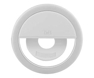 T’NB Influence Selfie Ring Light, Anneau Lumineux Rond, Compatible Tout Smartphone, Diffusion De Lumière, Différent Niveaux De Luminosité, Photo, Vidéo, Idéal pour Youtube, TikTok, Instagram- Blanc
