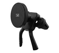 T’NB Support De Téléphone pour Grille D’Aération, Accroche Magnétique, Finition Premium avec Design Carbone, Fixation Grille D’Aération Dernière Génération, UHOLDAIRMAG - Noir