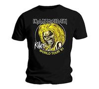 T Officielle pour Homme Iron Maiden World Tour Killer 81?1981?Toutes Les Tail.