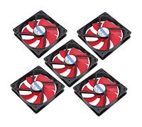 T osuny 5pcs 12cm Ventilateur de Refroidissement étanche, Refroidisseur d'alimentation à Faible Bruit, dissipateur de Chaleur pour Ventilateur de châssis PC pour Ordinateur, 12V