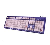 T osuny Clavier Filaire Ultra-Fin, Clavier USB Cute Cartoon, Plug and Play, Clavier Rose/Noir/Violet, Clavier Ergonomique, Clavier étanche pour Ordinateur de Bureau Ordinateur Portable(Violet)