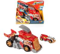 T-Racers Mix´N Race Camion Lanceur de feu-Camion Lanceur avec détails de feu.Contient 1 véhicule Exclusif - appuie sur la gâchette pour Lancer. Compatible avec Les Autres Mix ´N Race
