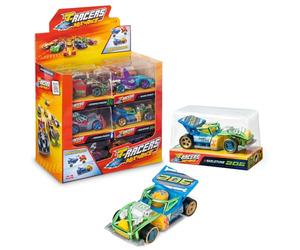 T-Racers Mix 'N Race - Collection de 12 Voitures à Collectionner, Chaque Voiture démontable en Deux Parties et avec pièces interchangeables, Collection 2/4