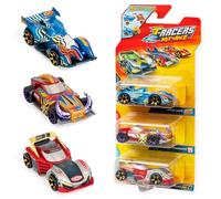 T-Racers Pack 3 Mix ´N Race - Pack de 3 Voitures à Collectionner. Chaque Voiture Peut être personnalisée en changeant, l’Avant, l’arrière ou Les Roues. Pack 6 sur 8