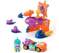 Ensemble T-Racers Pirate Shark Playset véhicule exclusif coffret de jeu.