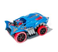 T-Racers Pistolet Lanceur Shark Squad Magic Box avec 2 Voitures de Course - Camion Forme de Requin pour Lancement Rapide - Compatible Système Mix N' Race