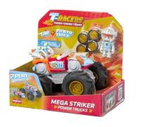 T-Racers Power Truck Mega Striker - Super véhicule avec 1 conducteur Exclusif et 1 véhicule Exclusif. Compatible avec d'autres Voitures