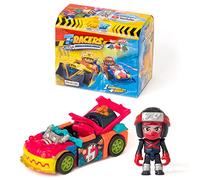 T-Racers Série Fire&Ice - Voiture et Pilote Surprise collectionnable. Voiture démontable par pièces et pièces interchangeables