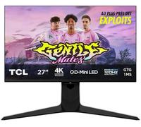 TCL R83 27R83U écran plat de PC 68,6 cm (27") 3840 x 2160 pixels 4K Ultra HD QLED Noir, Blanc