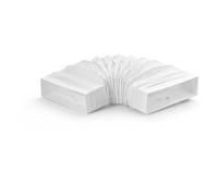 T-RBFLEX Coude De Tuyau Canaux Large 125 Blanc Élément De Liaison