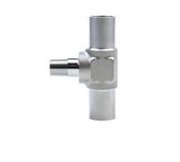 T Réducteur 3 voies 6 8 10 12 mm 1/4 3/8 1/2 3/4 pouces Raccord de tuyau de soudure automatique en acier inoxydable 316L (12-8-12 mm)