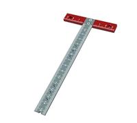 T Règle Carrée En Alliage D'aluminium Métal Bois Dessin Artinat Outil de Rédaction avec Échelle pour Architecte Ingénieur Designer et DIY Amateurs Léger Durable Instrument De