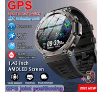 T-Rex 3 Ultra Gps Montre Intelligente 5 Atm Étanche Intégré Double Bande Gnss Boussole Militaire 170+Sport Smartwatch Hommes 2025 Nouvelle Montre.Black Red Silicone 2.Built-In Gnss