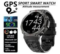 T-rex 3 Ultra GPS montre intelligente intégré double bande GNSS boussole altimètre barométrique 5ATM IP69K étanche AMOLED appel Smartwatch,Camouflage GNSS intégré