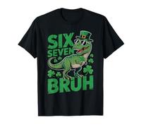 T-Rex 67 St Patrick Slang 6 7 Brain Rot Gen Alpha Z Blague T-Shirt
