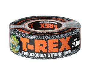 T-REX 821-00 Ruban blindé extra fort - Ruban toilé imperméable pour réparations intérieures & extérieures - Duct Tape polyvalent - 48mm x 27,4mm