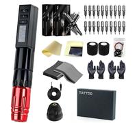 T-Rex Ambition Hunter Sans Fil Machine À ¿Er Stylo Kit 2000mah Batterie Au Lithium Alimentation Led Numérique Pour L'art Corporel - Type Red Kit