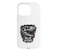 T-Rex Crâne Relic of Silence Dinosaure Fossil Squelette Coque pour iPhone 15 Pro Max