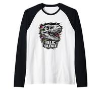 T-Rex Crâne Relic of Silence Dinosaure Fossil Squelette Manche Raglan