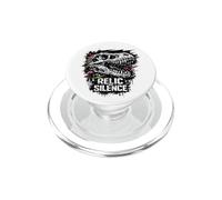 T-Rex Crâne Relic of Silence Dinosaure Fossil Squelette PopSockets PopGrip pour MagSafe
