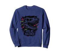 T-Rex Crâne Relic of Silence Dinosaure Fossil Squelette Sweatshirt